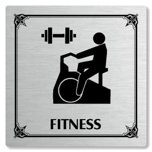 Fitness, 118x118mm, stříbrná, Nebraska